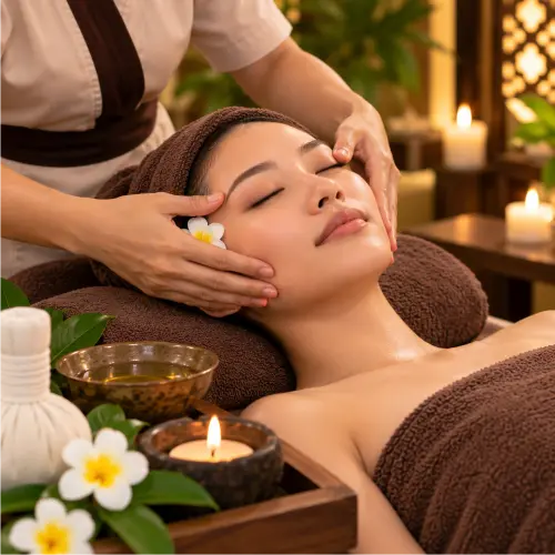Face Massage treatment at D'Bintan Salon Day Spa