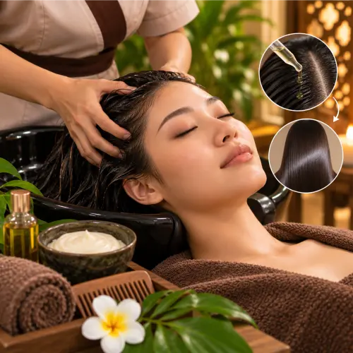 Hair Spa treatment at D’Bintan Salon Day Spa