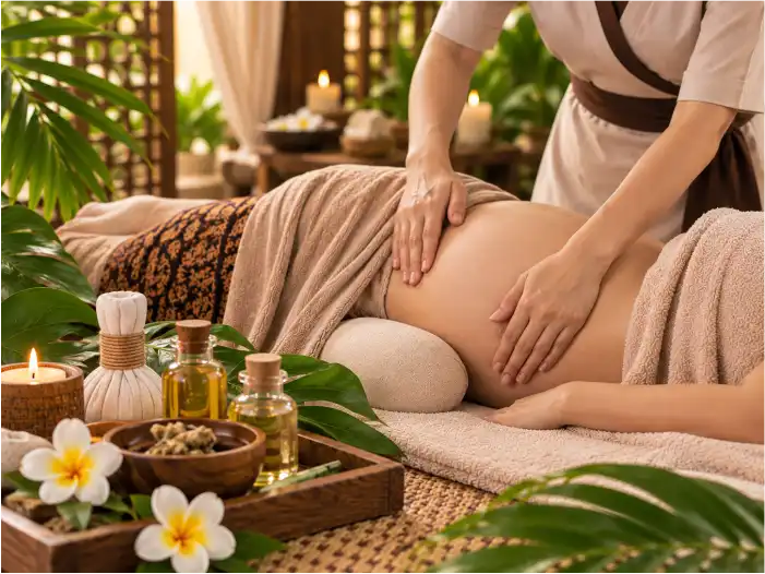 Pregnancy Massage treatment at D’Bintan Spa